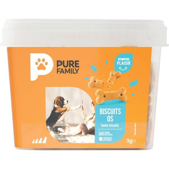 Pure Family - Mix mini biscuits os pour chien 1kg - Pure Family