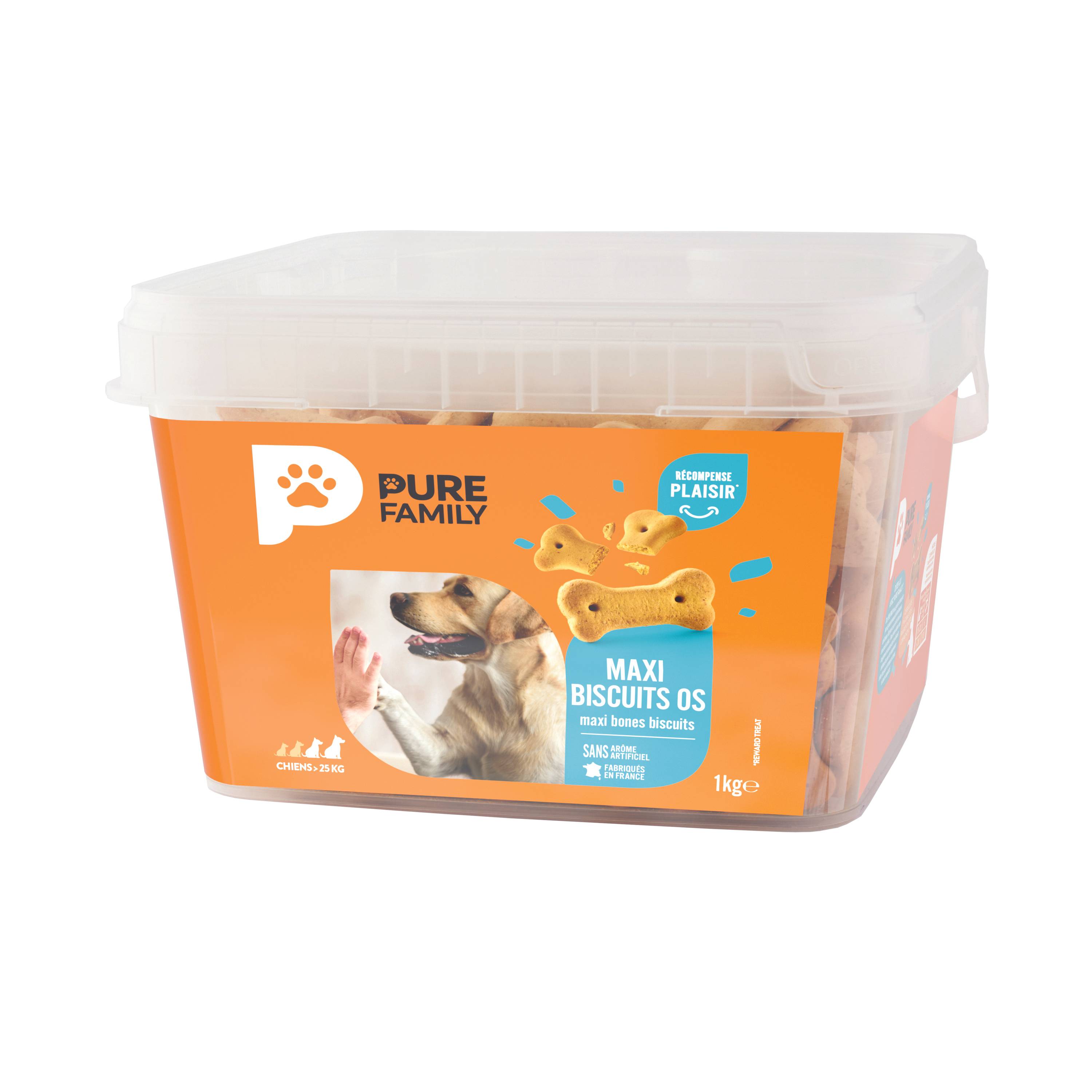 Pure Family - Maxi biscuits os pour chien grande taille 1kg - Pure Family - Image 2