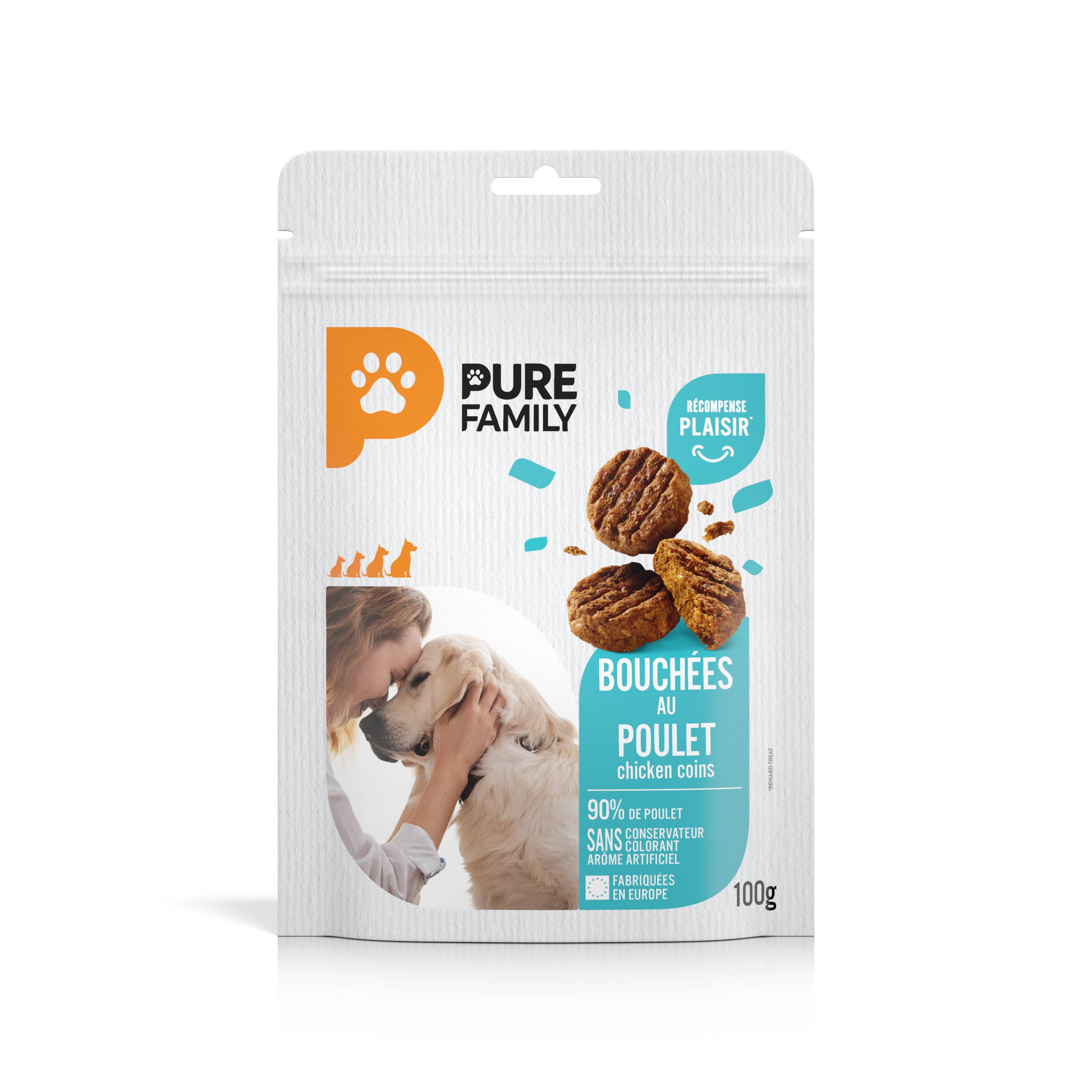 Pure Family - Bouchées poulet pour chien 100g - Pure Family - Image 3