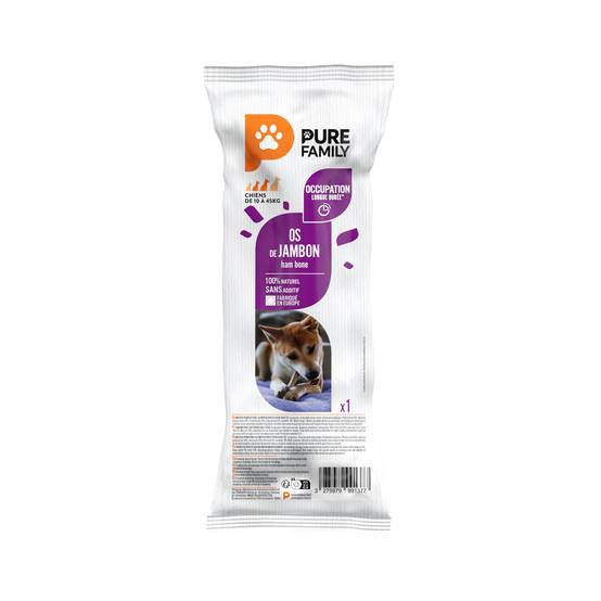 Pure Family - Friandise os de jambon pour chien 1x35g - Pure Family - Image 1