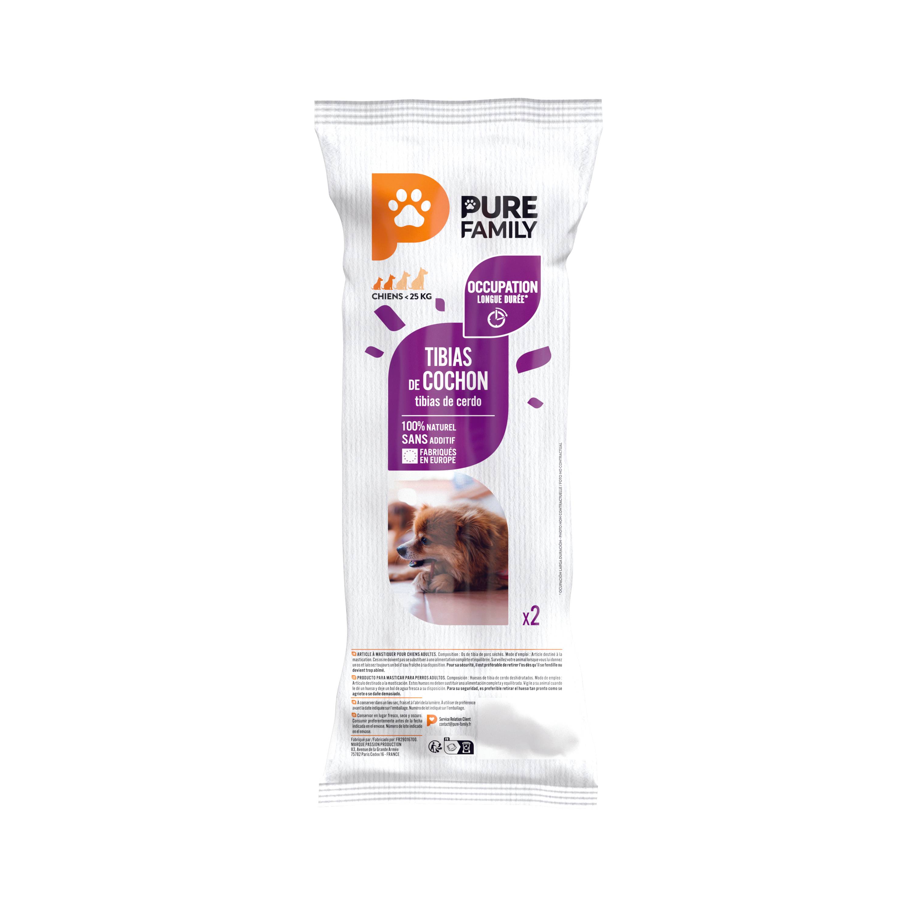 Pure Family - Tibias de cochon pour chien x2 - Pure Family - Image 2