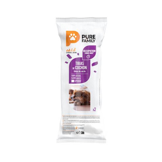 Pure Family - Tibias de cochon pour chien x2 - Pure Family - Image 1
