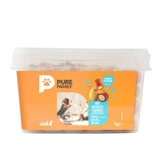 Pure Family - Mix biscuits fourrés pour chien 1kg - Pure Family - Image 2