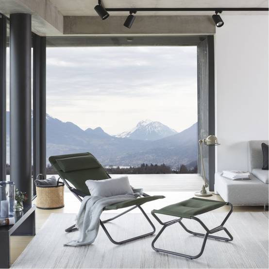 Lafuma-Mobilier - Tabouret Repose-Pieds Vert Olive - LAFUMA - Image 3