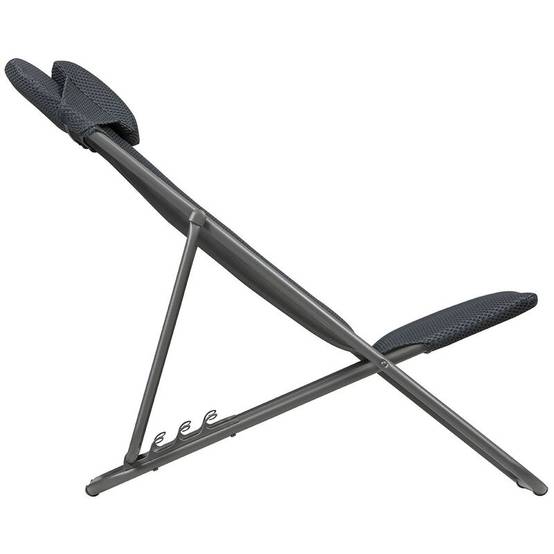 Lafuma-Mobilier - Maxi Transat Plus de jardin acier Be Comfort dark grey Lafuma Mobilier - Image 3