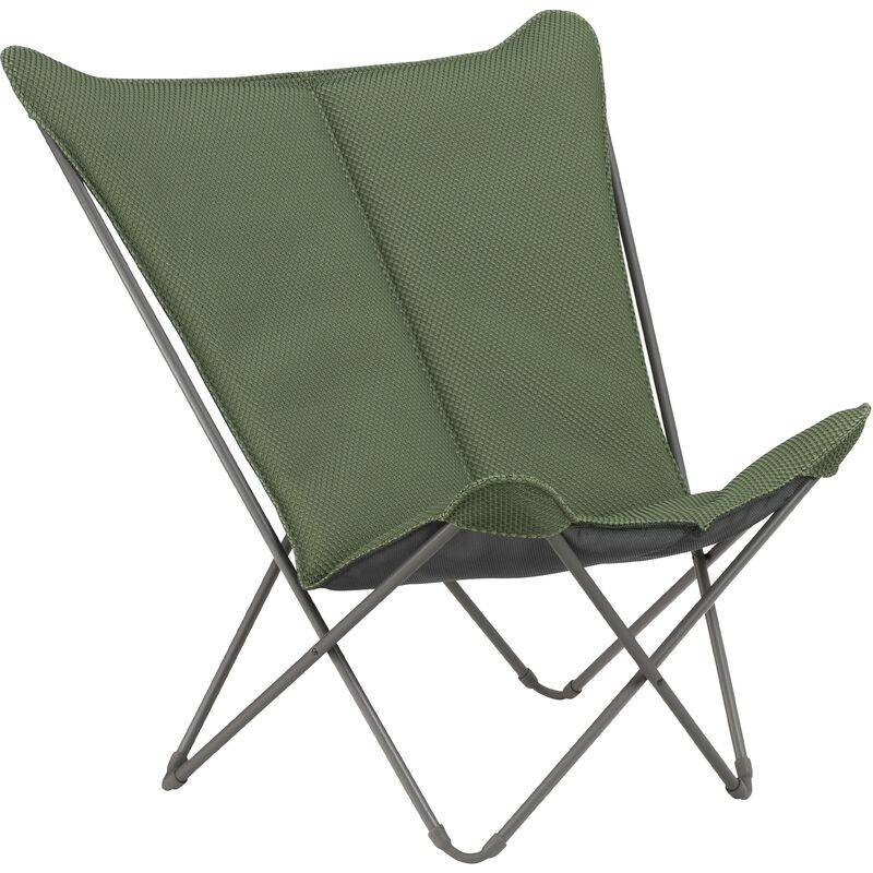 Lafuma-Mobilier - Fauteuil de jardin pliant acier olive Pop Up Be Comfort XL Lafuma Mobilier - Imagen 3