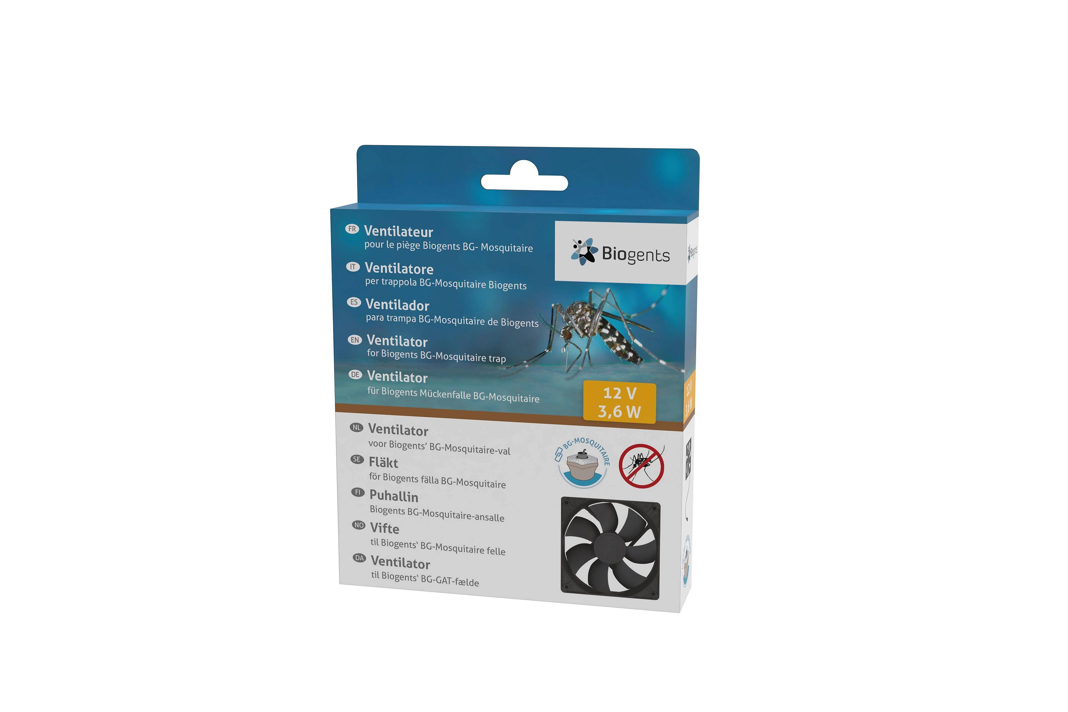 Ventilateur de rechange polyester noir L.12,6 x l.0,3 x H.16,5 cm - BIOGENTS - Imagen 2