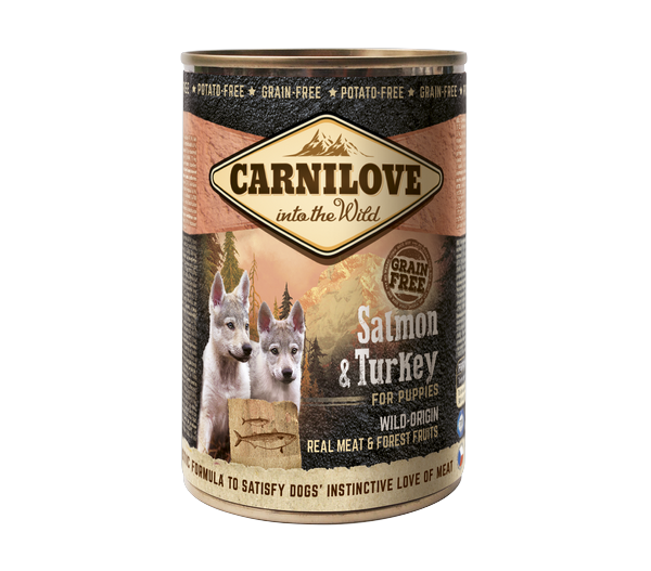 Carnilove - Pâtée avec sauce pour chiot au saumon & dinde - boîte 400 gr - CARNILOVE - Imagen 4