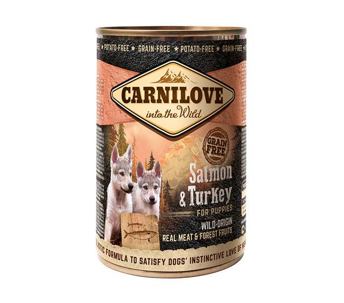 Carnilove - Pâtée avec sauce pour chiot au saumon & dinde - boîte 400 gr - CARNILOVE - Imagen 1