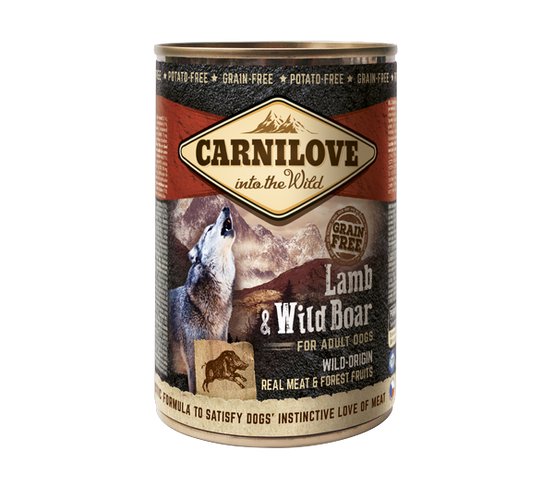 Carnilove - Pâtée avec sauce pour chien adulte de toute taille à l' agneau & sanglier sauvage 400 gr - CARNILOVE - Image 3
