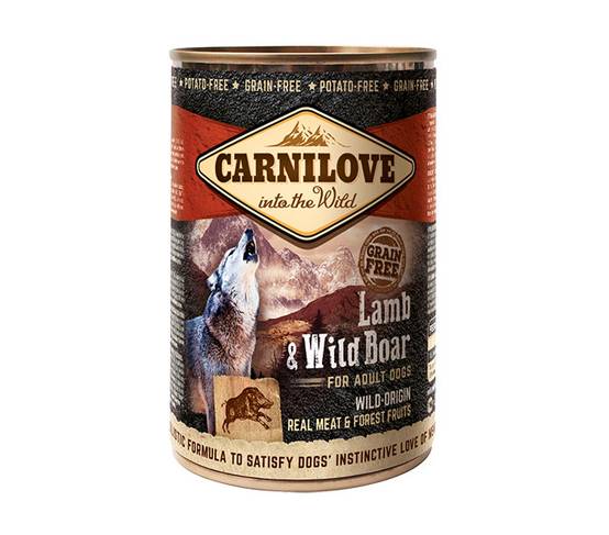 Carnilove - Pâtée avec sauce pour chien adulte de toute taille à l' agneau & sanglier sauvage 400 gr - CARNILOVE - Image 2