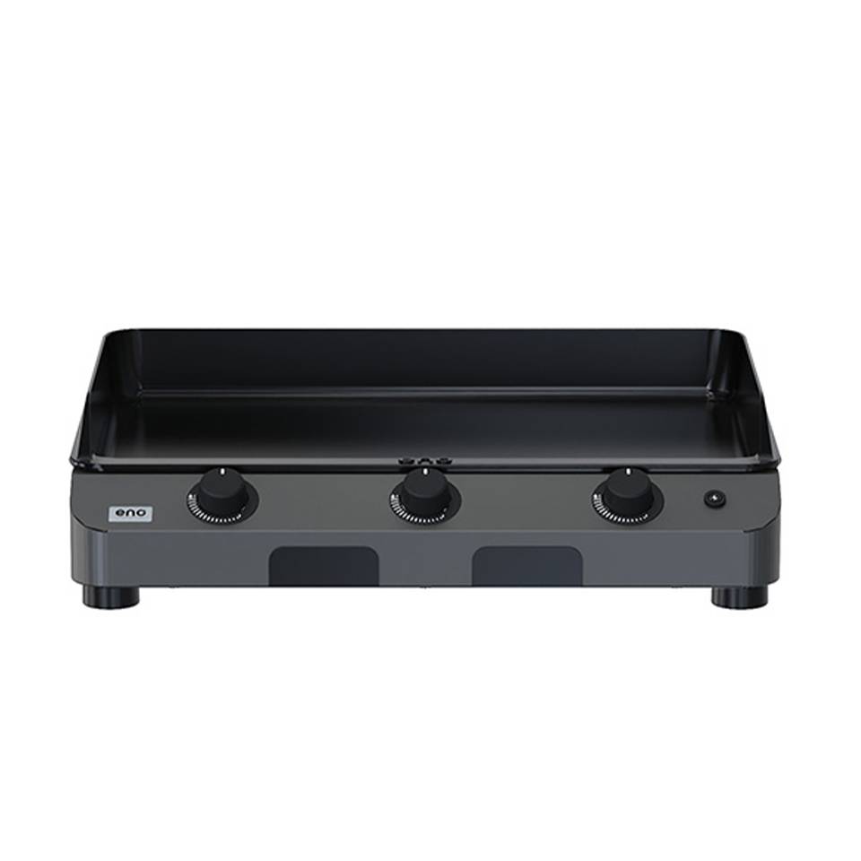 Eno - Plancha gaz 3 feux fonte émaillée inox gris Initial 65 Eno - Imagen 6