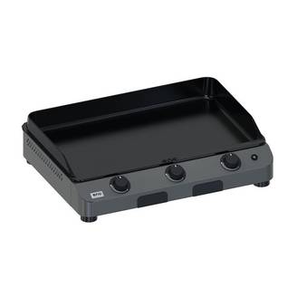 Eno - Plancha gaz 3 feux fonte émaillée inox gris Initial 65 Eno