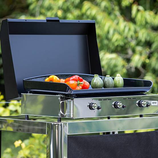 Eno - Eno - Plancha Initial 65 inox + 2 access. L.65 x l.46 x H.20 cm - Image 2