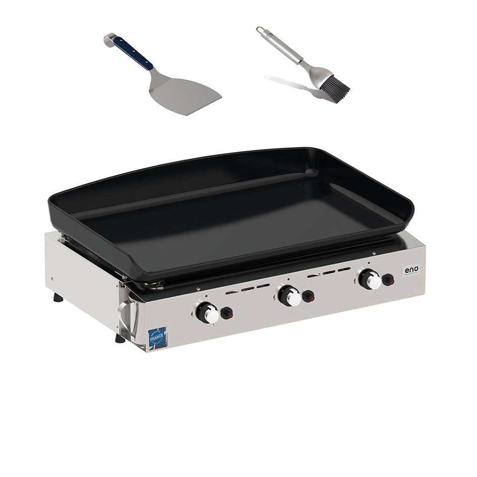 Eno - Eno - Plancha Initial 65 inox + 2 acces. L.65 x l.46 x H.20 cm