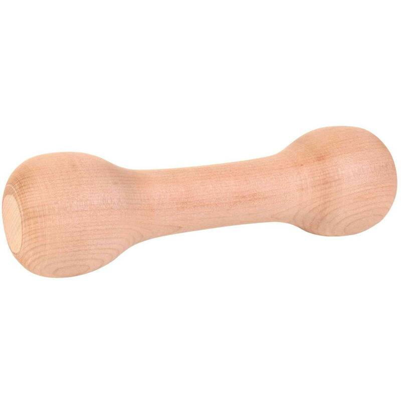 Haltère de traction en bois ronde P.250 g Ø21 cm pour chien - Trixie - Imagen 1