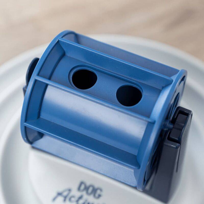 Bol à rouleaux Activité Canine Plastique Blanc et Bleu Ø 28 cm - TRIXIE - Imagen 4