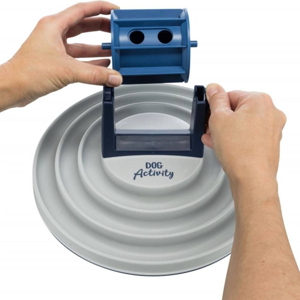 Bol à rouleaux Activité Canine Plastique Blanc et Bleu Ø 28 cm - TRIXIE - Imagen 8