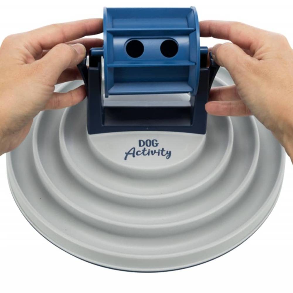 Bol à rouleaux Activité Canine Plastique Blanc et Bleu Ø 28 cm - TRIXIE - Imagen 5