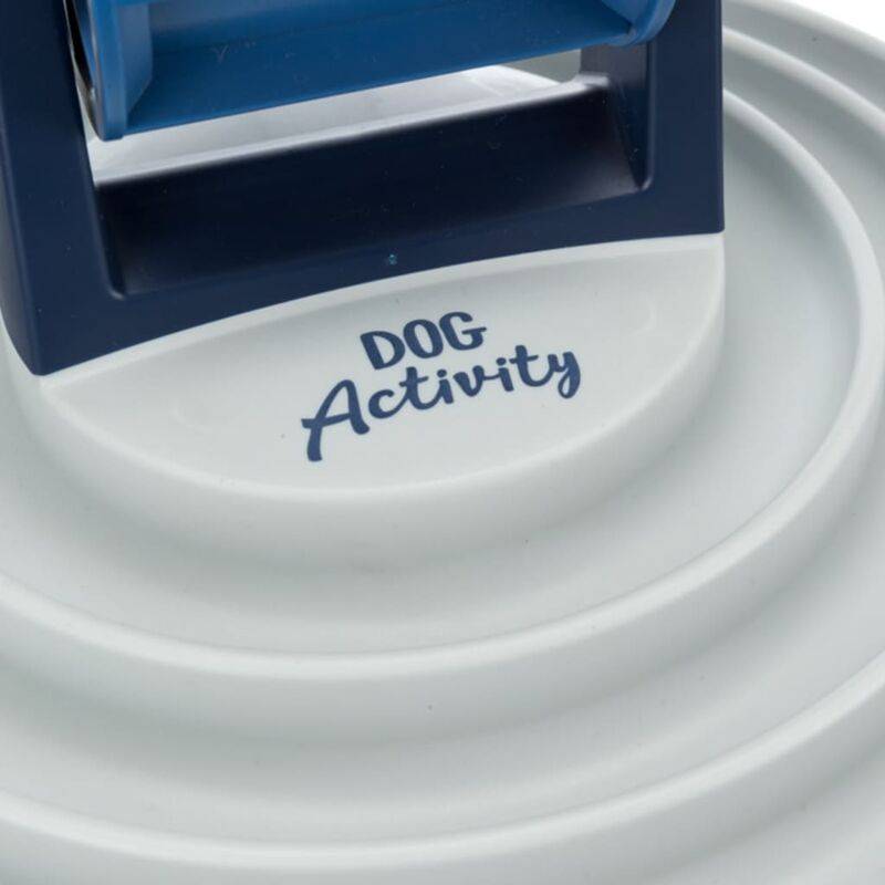 Bol à rouleaux Activité Canine Plastique Blanc et Bleu Ø 28 cm - TRIXIE - Imagen 3