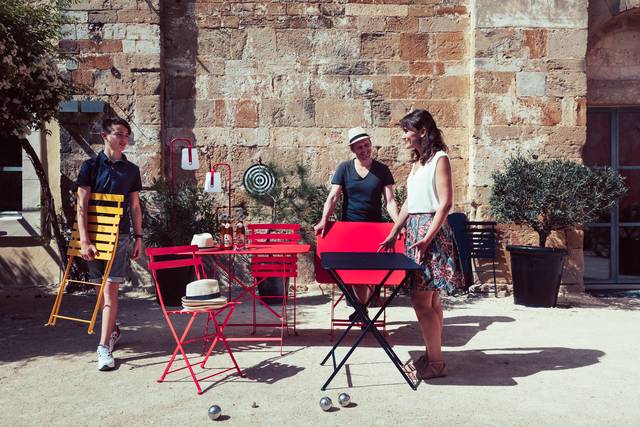 Fermob - Table de jardin rectangulaire pliante acier miel 4 personnes Bistro Fermob - Image 3