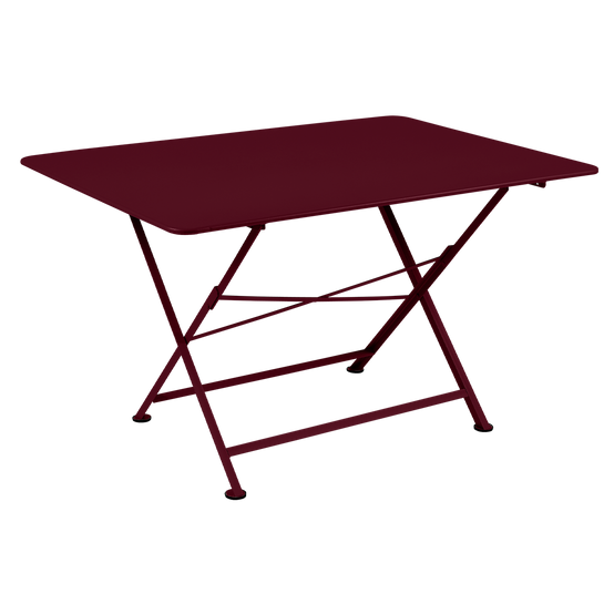 Fermob - Table de jardin rectangulaire pliante acier cerise noire 6 personnes Cargo Fermob