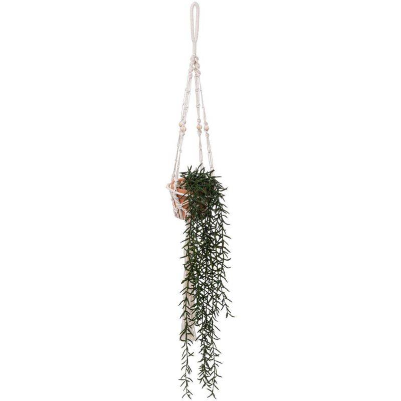 Plante tombante artificielle pot argile Terracotta H 90 cm – ATMOSPHERA - Image 2