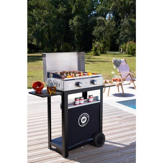 Le Marquier - La Plancha Inox Duo - Edition Plancha 260 gaz + chariot noir - Image 2