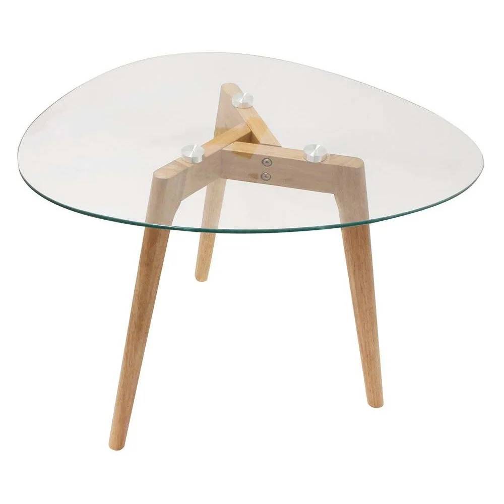 Tables gigognes galets verre trempé transparent L 60 x l 45 x H 43 cm - - Imagen 10