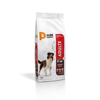 Pure Family - Croquettes chien de moyenne/grande taille boeuf 20kg - Pure Family