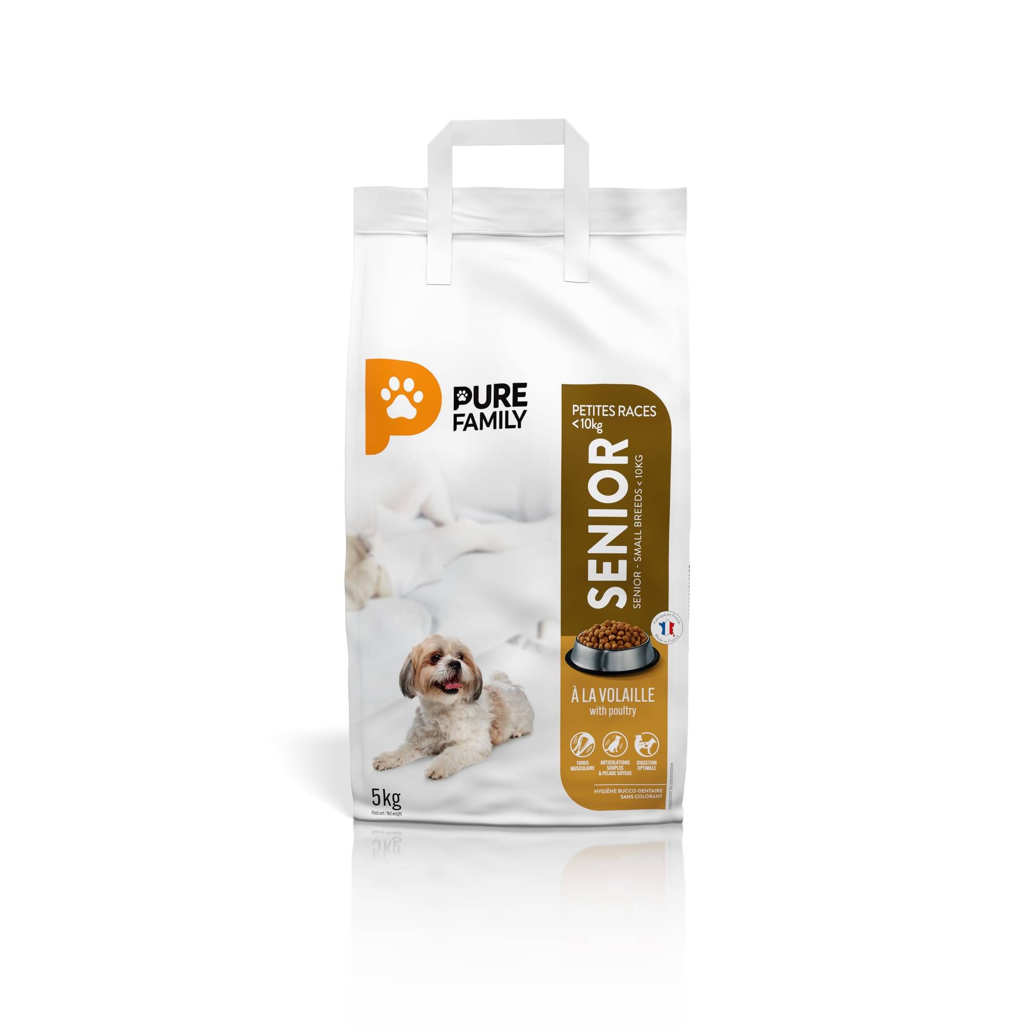 Pure Family - Croquettes chien senior petite taille volaille 5kg - Pure Family - Image 1