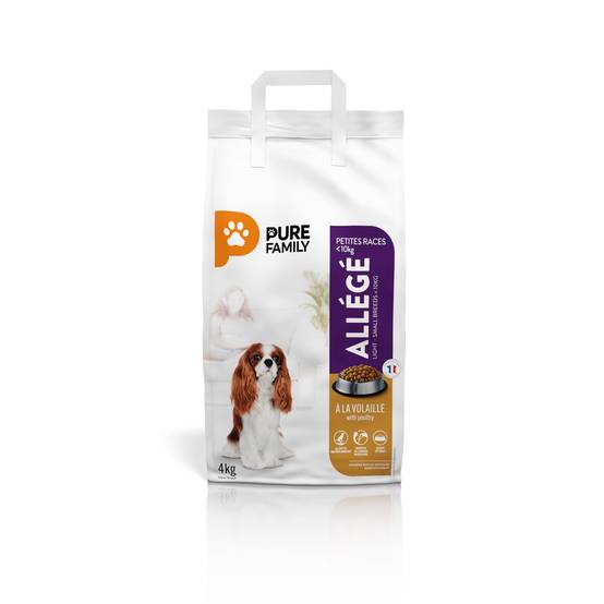 Pure Family - Croquettes chien de petite taille allégées à la volaille 4kg - Pure Family - Image 2