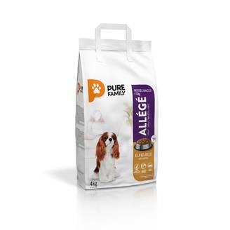 Pure Family - Croquettes chien de petite taille allégées à la volaille 4kg - Pure Family