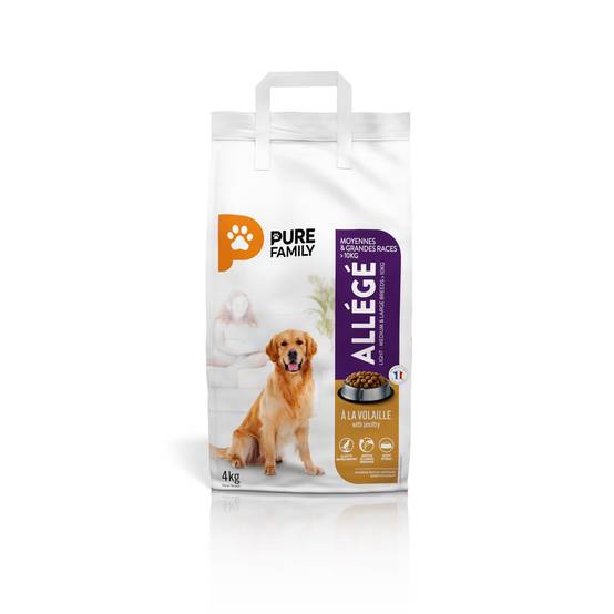 Pure Family - Croquettes chien de moyenne/grande taille allégées volaille 4kg - Pure Family - Image 2