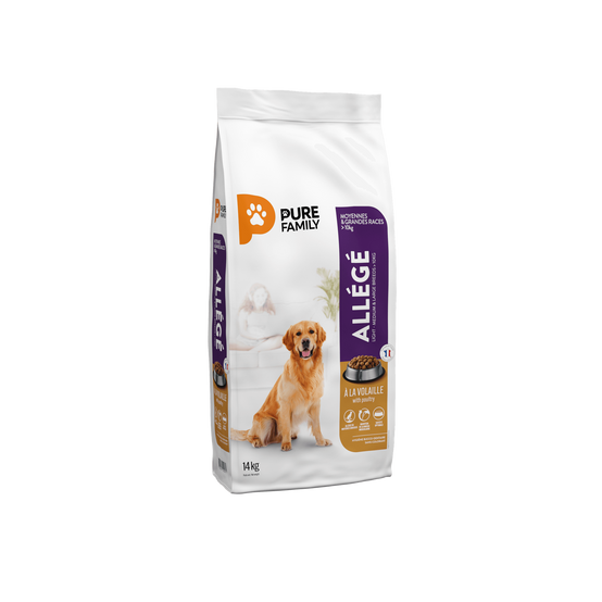 Pure Family - Croquettes chien de moyenne/grande taille allégées volaille 14 kg - PURE FAMILY - Image 5