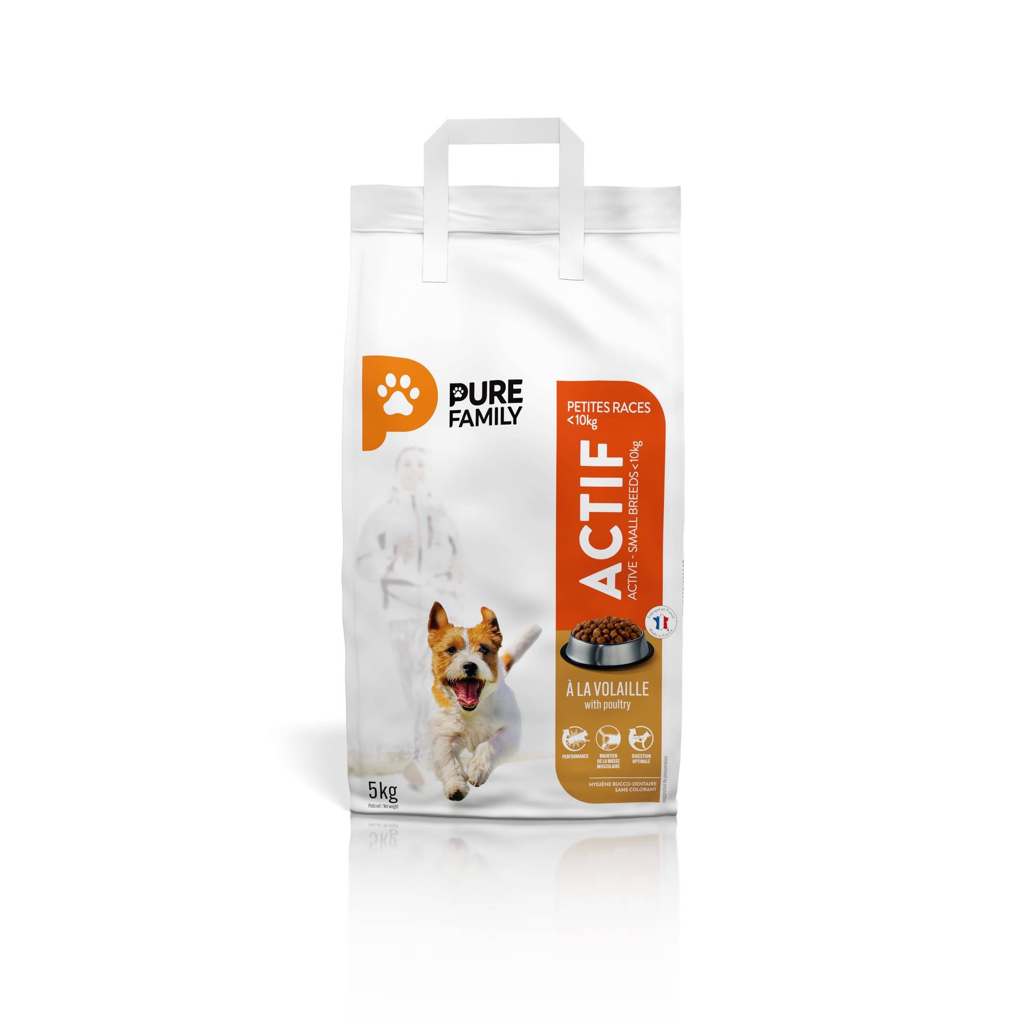 Pure Family - Croquettes chien de petite taille actif volaille 5kg - Pure Family - Imagen 2