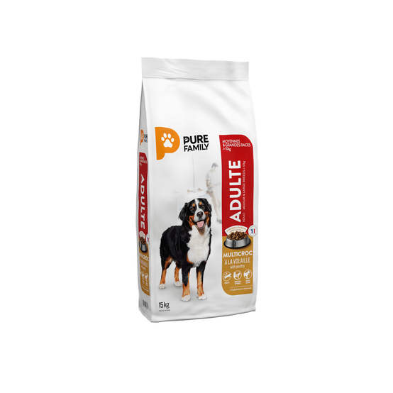 Pure Family - Croquettes pour chien adulte Multicroc 15 kg - PURE FAMILY - Image 2
