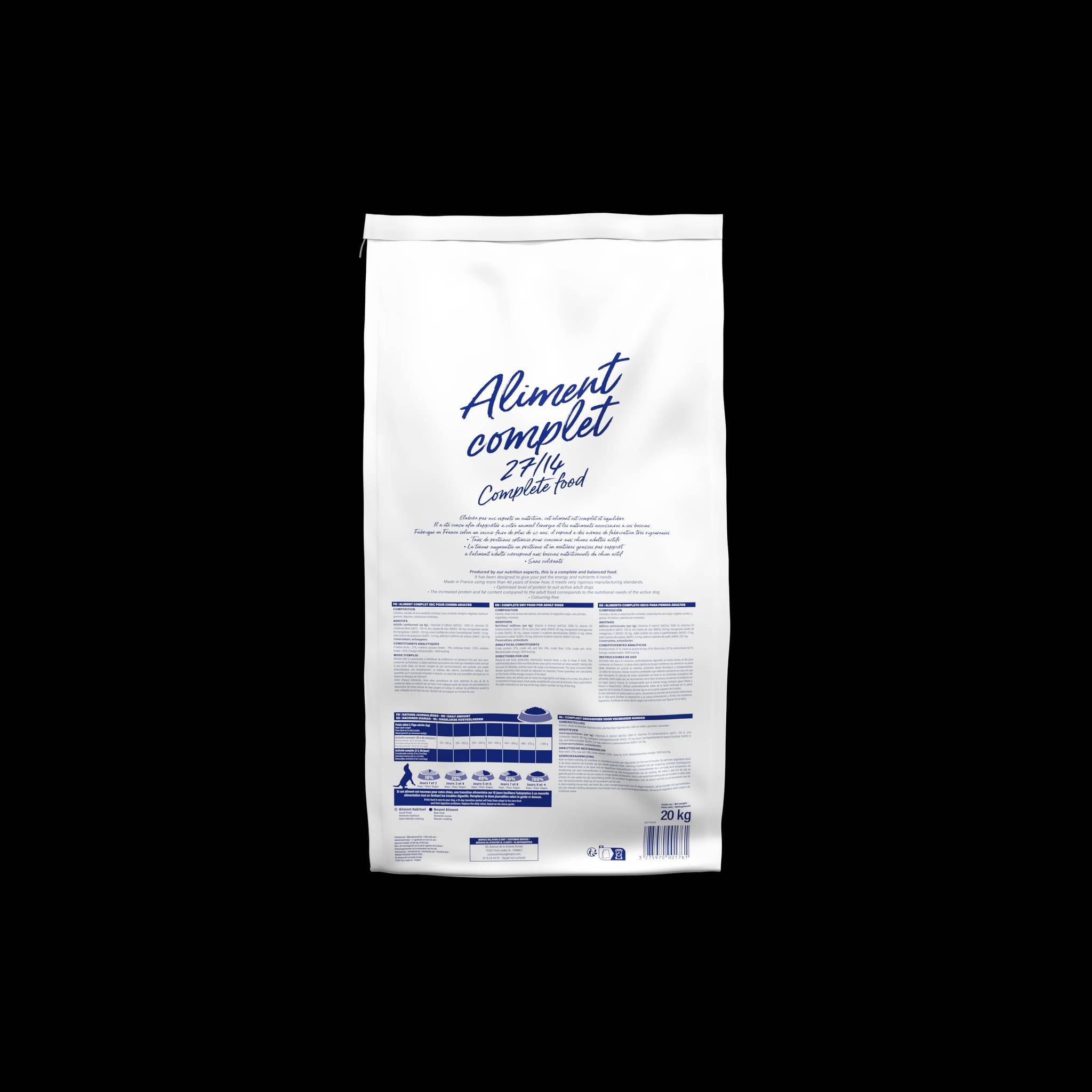 Marque Blanche et Economique - Croquettes pour chien actif 27/14 énergie toutes races - No Name - Imagen 3