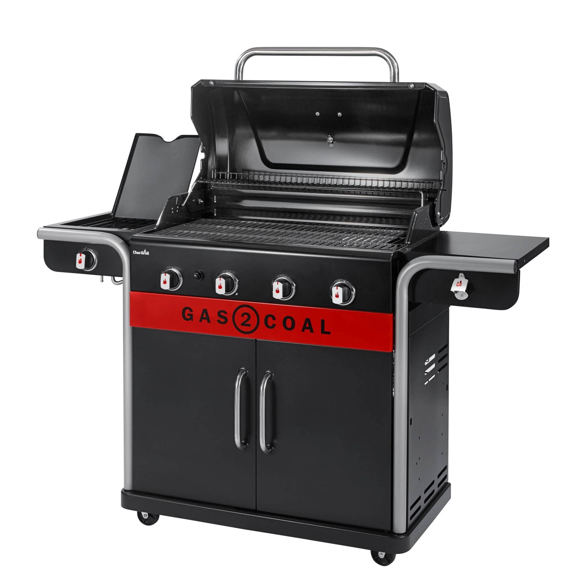 Char-broil - Barbacoa Híbrida 4 Quemadores Acero Inoxidable Negro 154,9 cm - CHAR-BROIL - Imagen 14
