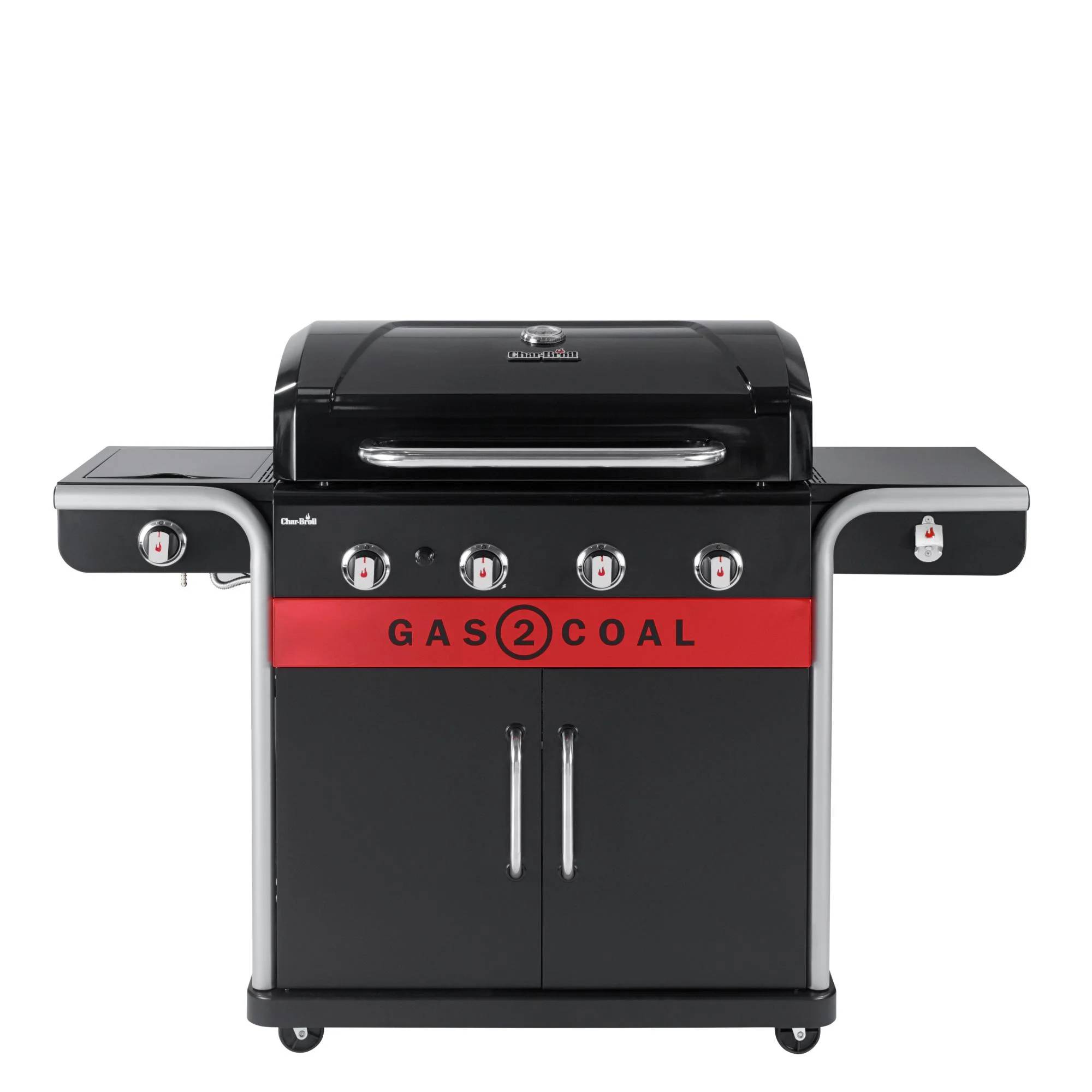 Char-broil - Barbacoa Híbrida 4 Quemadores Acero Inoxidable Negro 154,9 cm - CHAR-BROIL - Imagen 15