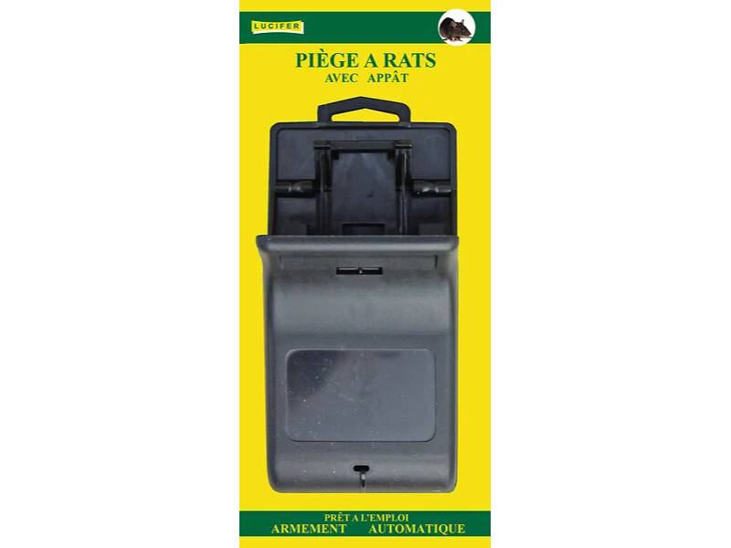 Piège à rat plastique pré-appâté carte - LUCIFER