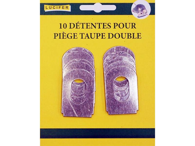 Carte de 10 tentes piège à taupe double ressort - LUCIFER