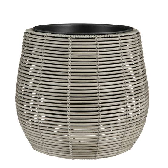 Cesena pot ronde gris cl. -PE (polyethylene)-Gris Cl.- h40xd45cm