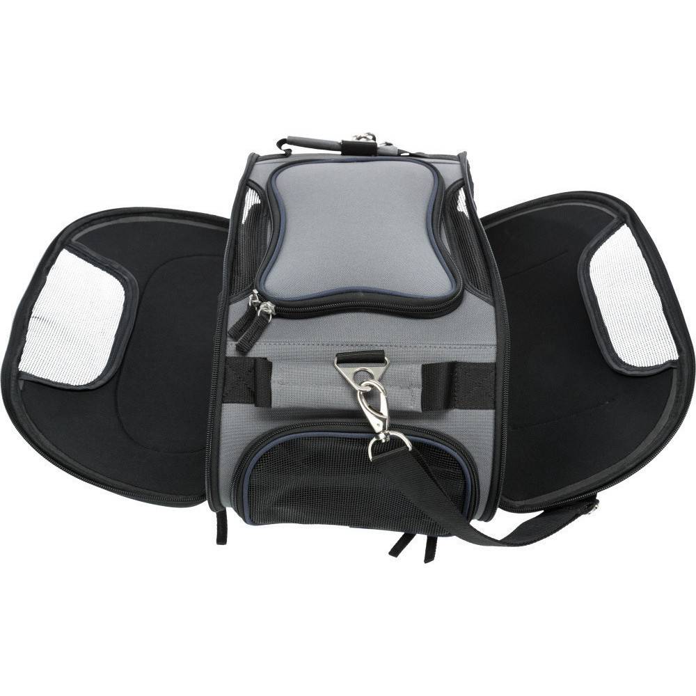 Sac pour avion Wings polyester gris et bleu L.28 cm l.23 cm H.46 cm - Trixie - Imagen 5