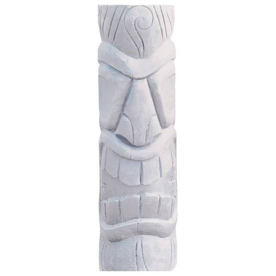 Décoriale - Tiki Mauri recyclé Blanc L.22 x l.22 x H.75 cm - Image 2