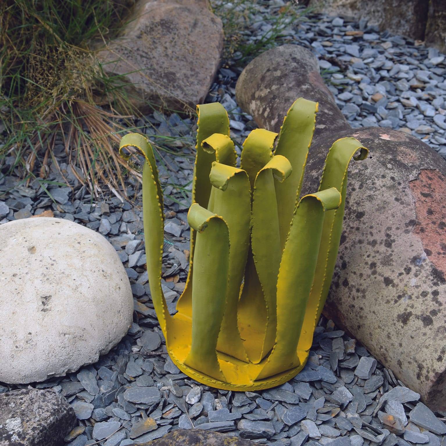 Cactus "Agave" en metal H.35 cm