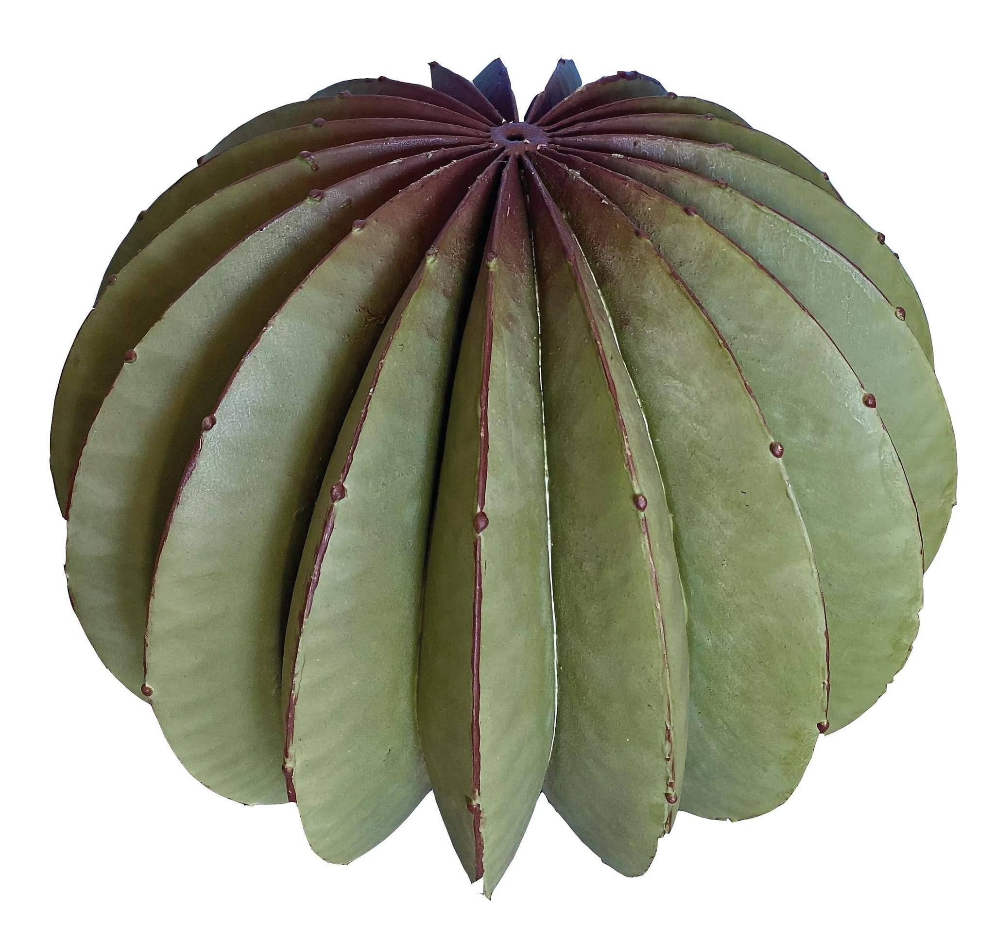 Cactus oursin métal vert et ocre Ø40 cm modèle galva - Decoriale - Image 6