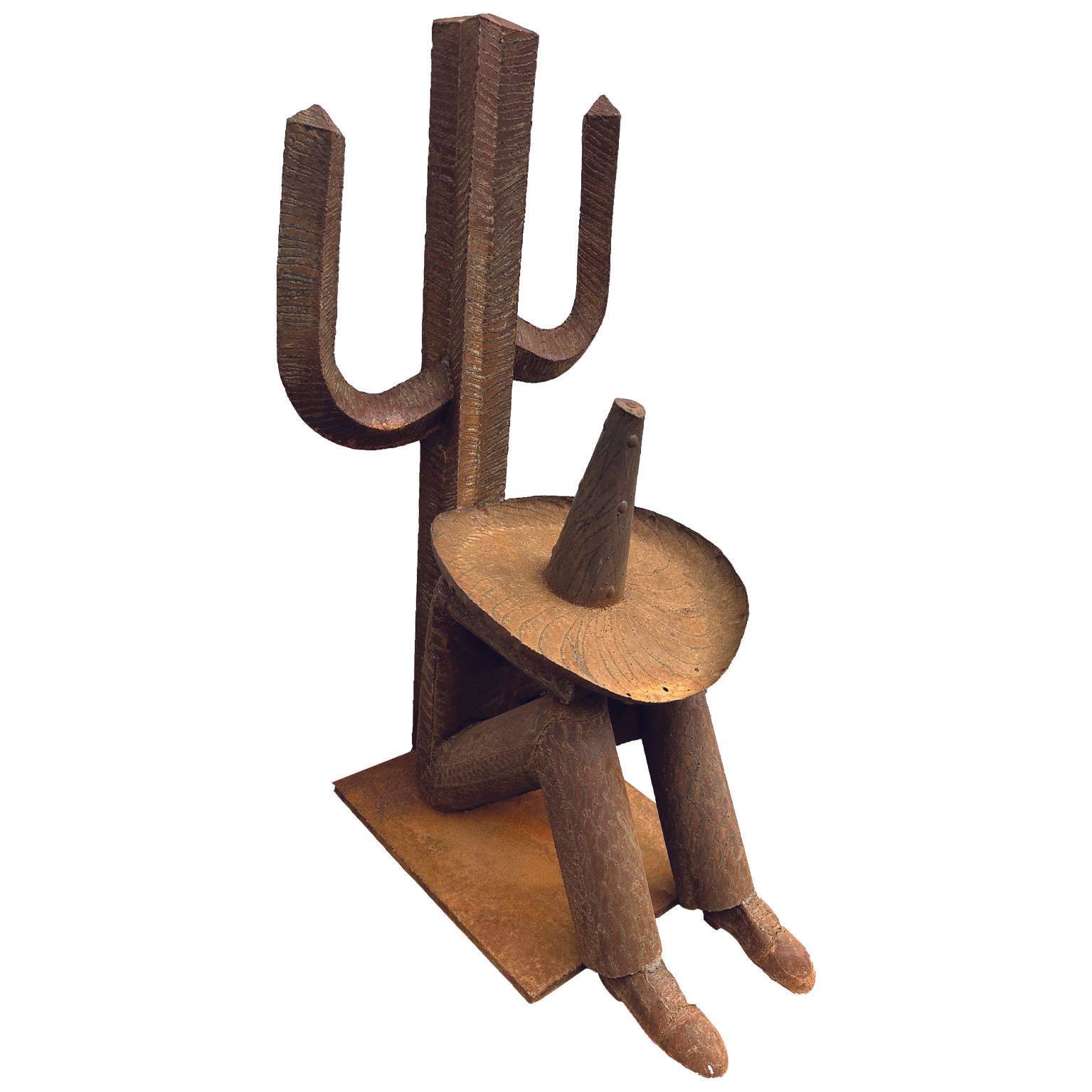 Décoriale - Estatua mexicana cactus galva L.70 x l.80 x H.155 cm