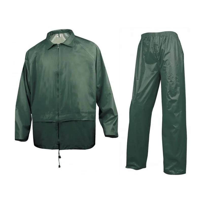 Delta Plus - Ensemble pluie polyester enduit pvc vert XL DELTA PLUS - Imagen 2