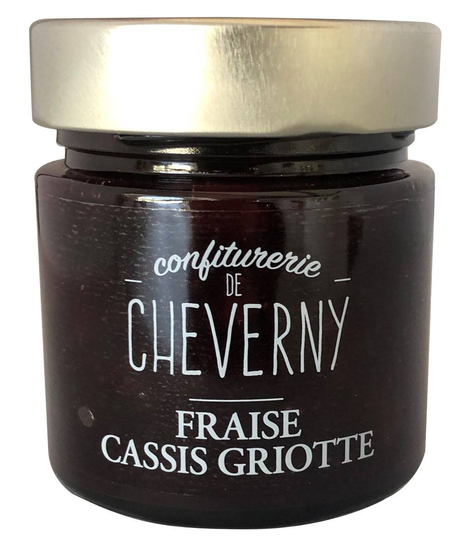 Confiture de Cheverny - MERMELADA EXTRA FRESA GROSELLA GUINDA ORGÁNICA 280G